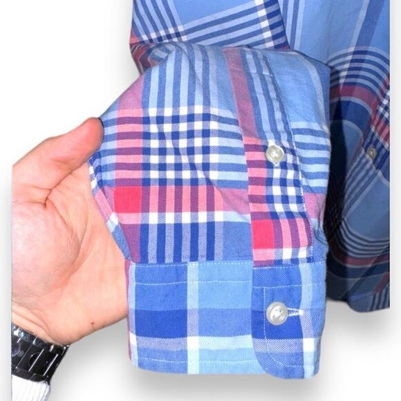 Blue Polo Ralph Lauren Flesh Pony Oxford Button Down Shirt M - Picture 6 of 8